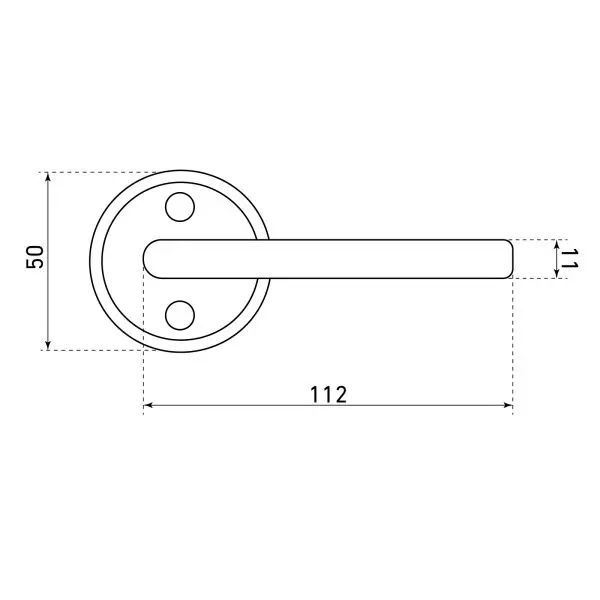 Дверная ручка круг АЛЛЮР 16/028 PB золото для финских дверей