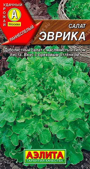 Семена Салат Эврика листовой. АЭЛИТА Ц/П 0,5 г
