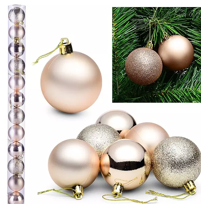 Набор шаров 6 см Бронзовое настроение S0138-6