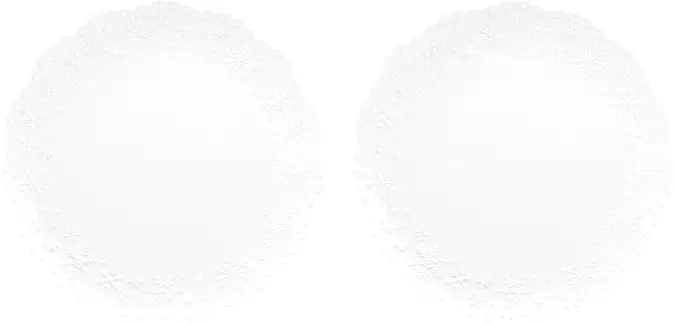 Набор тарелок 2 шт, 27х2,5 см, &quot;Снежинки&quot;, фарфор, 540898