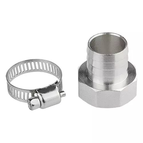 Комплект для подключения шланга 3/4&quot;латунь ВР 3/4&quot; (штуцер + хомут) MPF ДС.020029