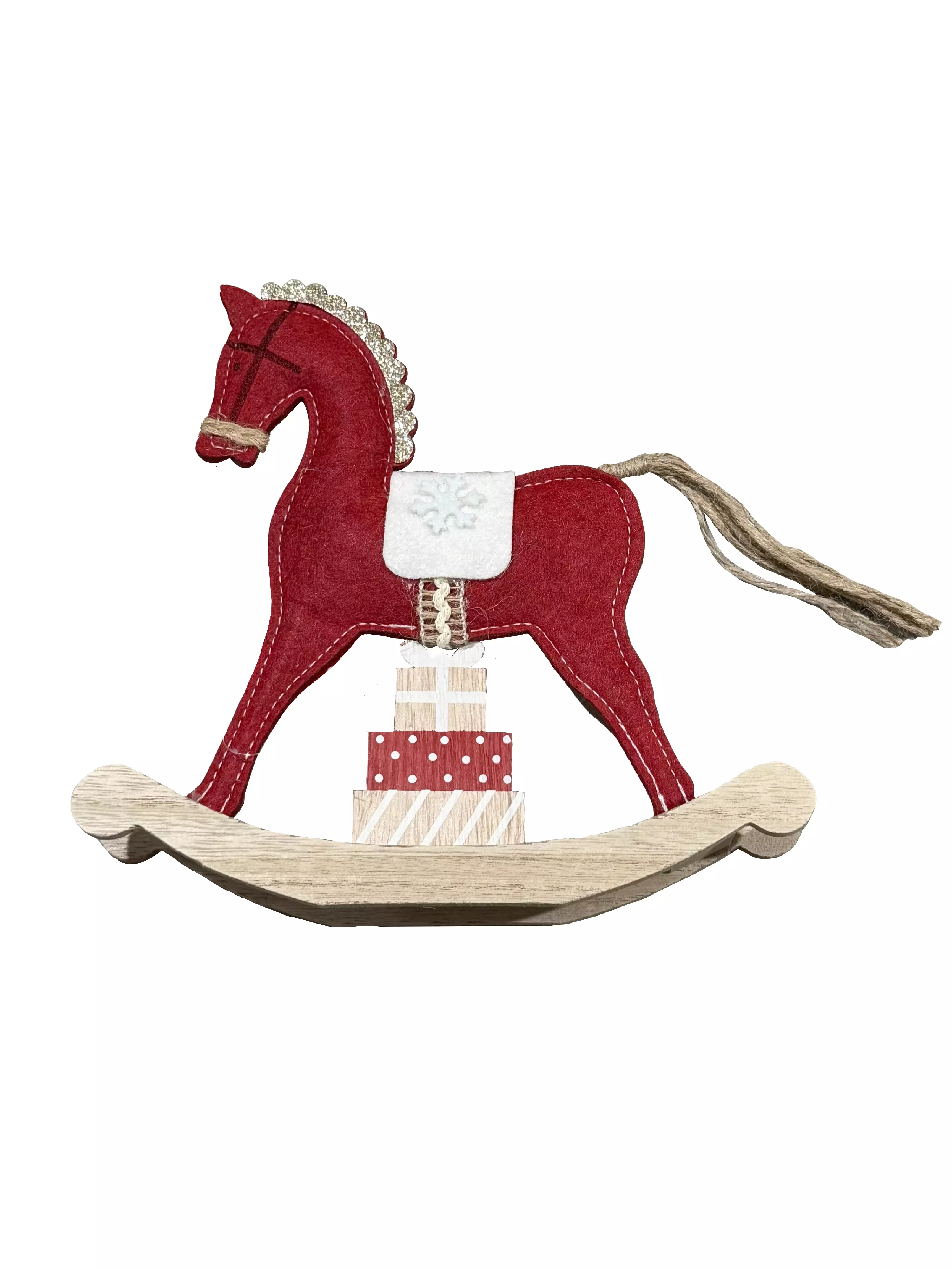Украшение декоративное, Лошадка (полиэстер, МДФ) / 22x22x4см 94535