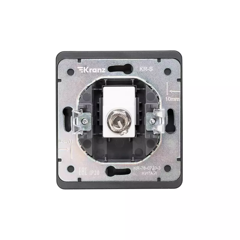 Розетка встраиваемая ТВ оникс Kranz Miele Round KR-78-0723-3