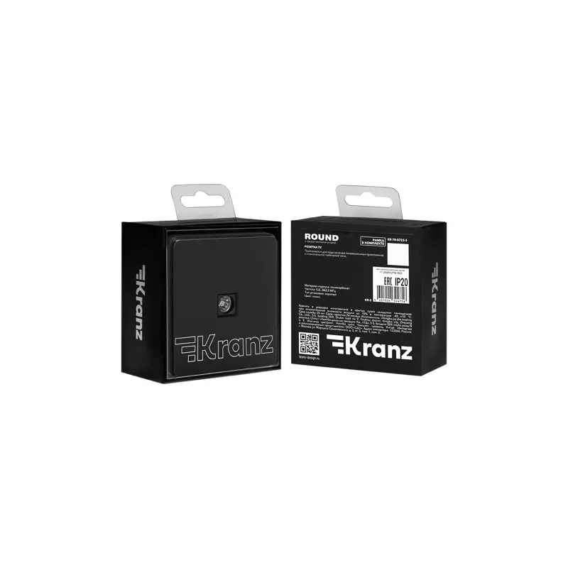 Розетка встраиваемая ТВ оникс Kranz Miele Round KR-78-0723-3
