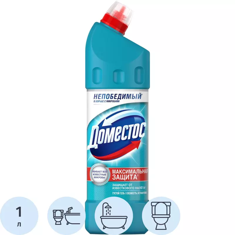 Средство для унитаза ДОМЕСТОС Свежесть Атлантики 1 л