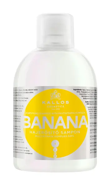 Шампунь Kallos для укрепления волос с мультивитаминым комплексом и экстрактом Банана 1л