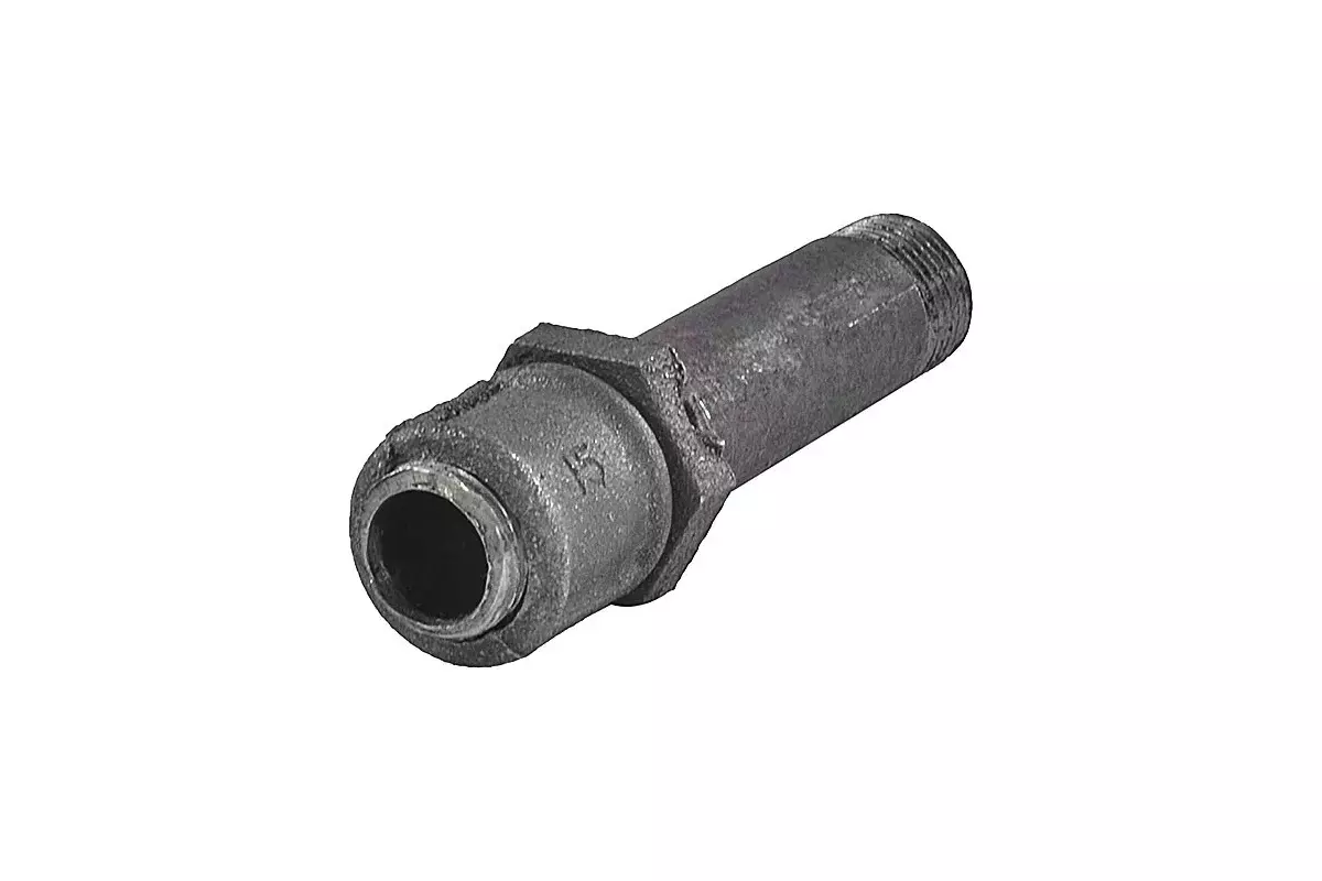 Сгон сталь 1/2&quot; L=110мм в комплекте муфта и контргайка чугун ГОСТ 8969-75 КАЗ