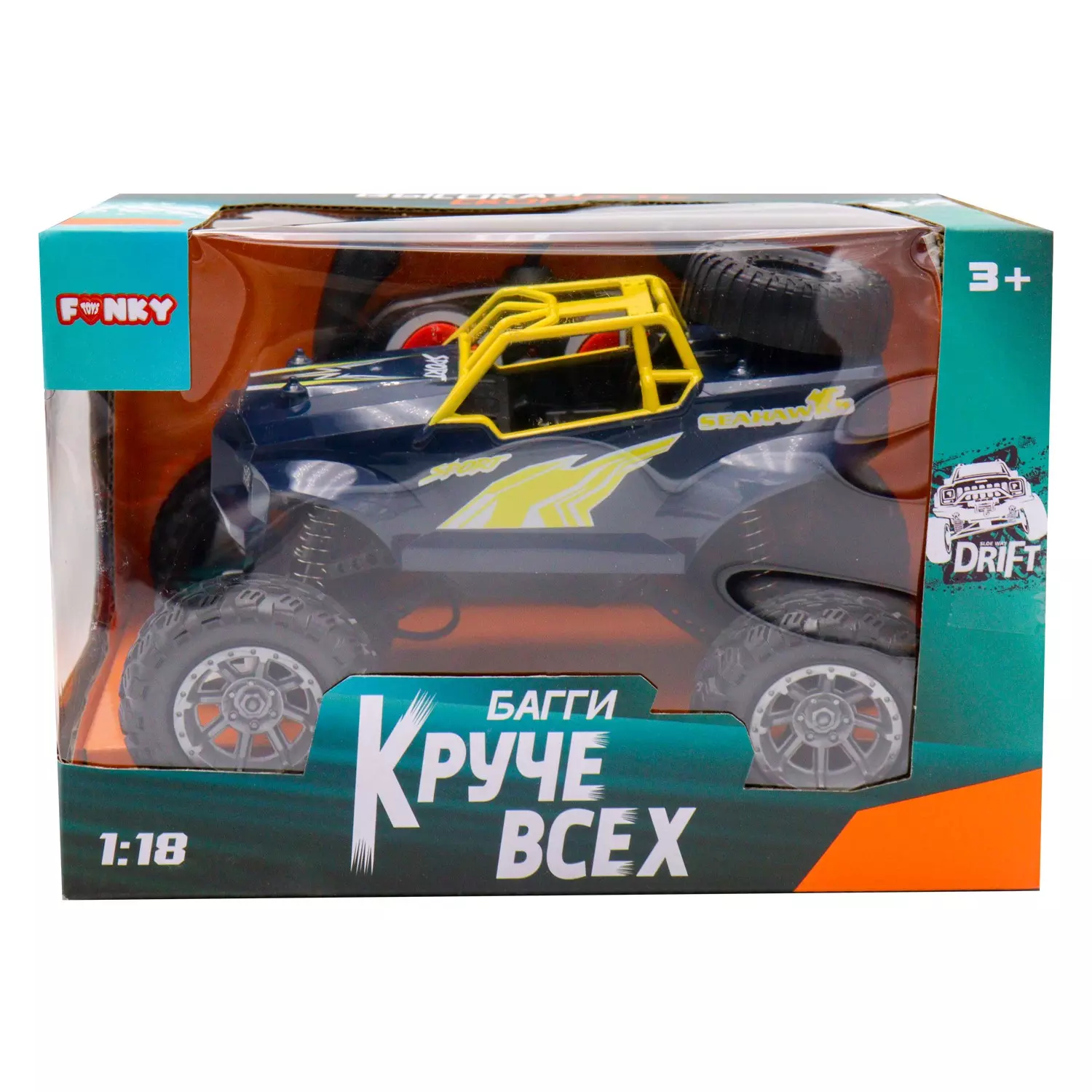 Машинка Funky Toys 1:18 РУ Багги Круче всех в ассортименте 84948