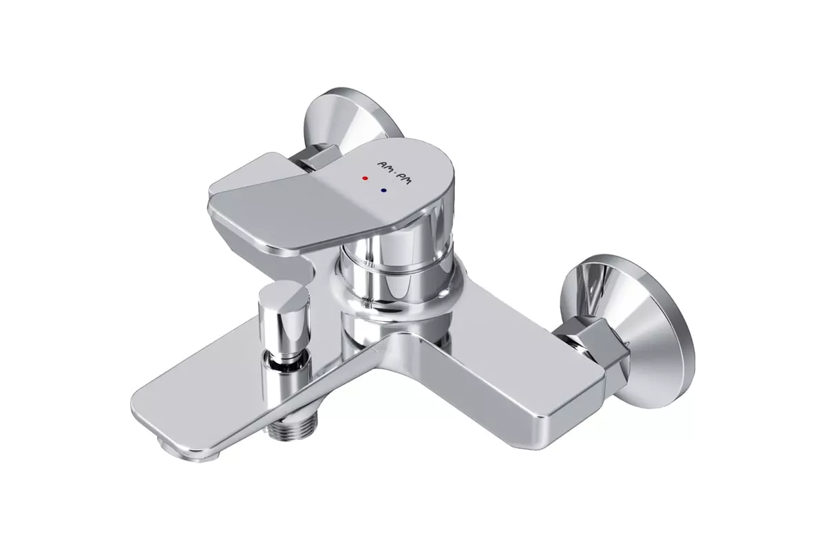 Смеситель для ванны, короткий излив, хром AM.PM. X-Joy F85A10000