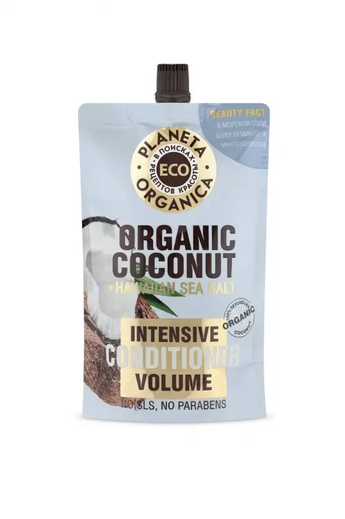 Бальзам для волос Абсолютный объем, Organic Coconut+Collagen, 520 мл PLANETA ORGANICA ECO
