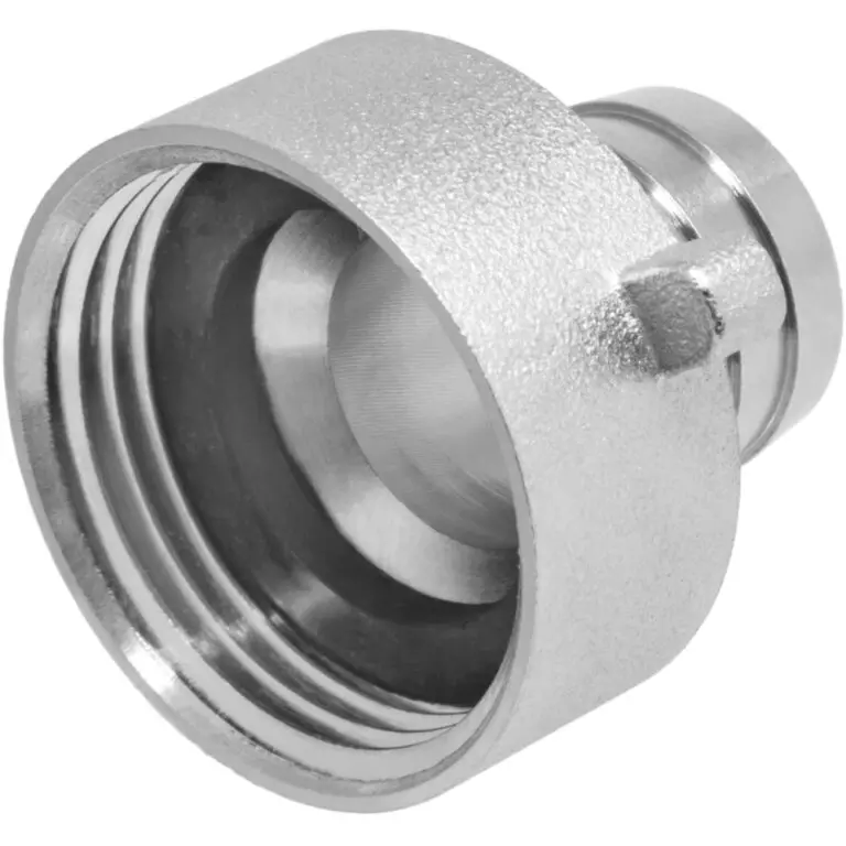 Штуцер для шланга 3/4&quot;латунный с нак.гайкой ВР 1&quot; с упл. кольцом MPF ДС.020006