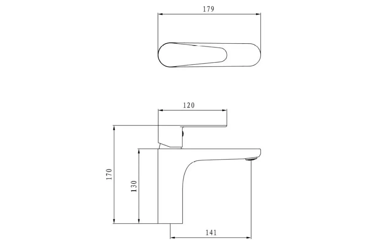 Смеситель для раковины, хром, ESKO Colombo COL26M, латунь