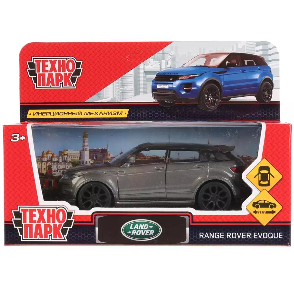 Автомобиль LAND ROVER RANGE ROVER EVOQUE 12,5см металл серый Технопарк EVOQUE-GY