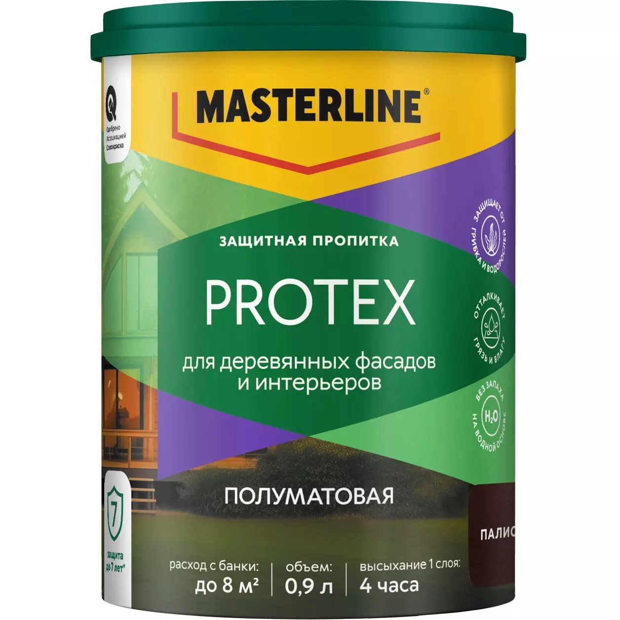 Антисептик декоративный Masterline Protex палисандр 0,9 л