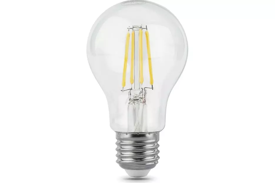 Лампа светодиодная Е27 220В 8Вт 2700К груша филаментная теплый свет Gauss Filament 102802108