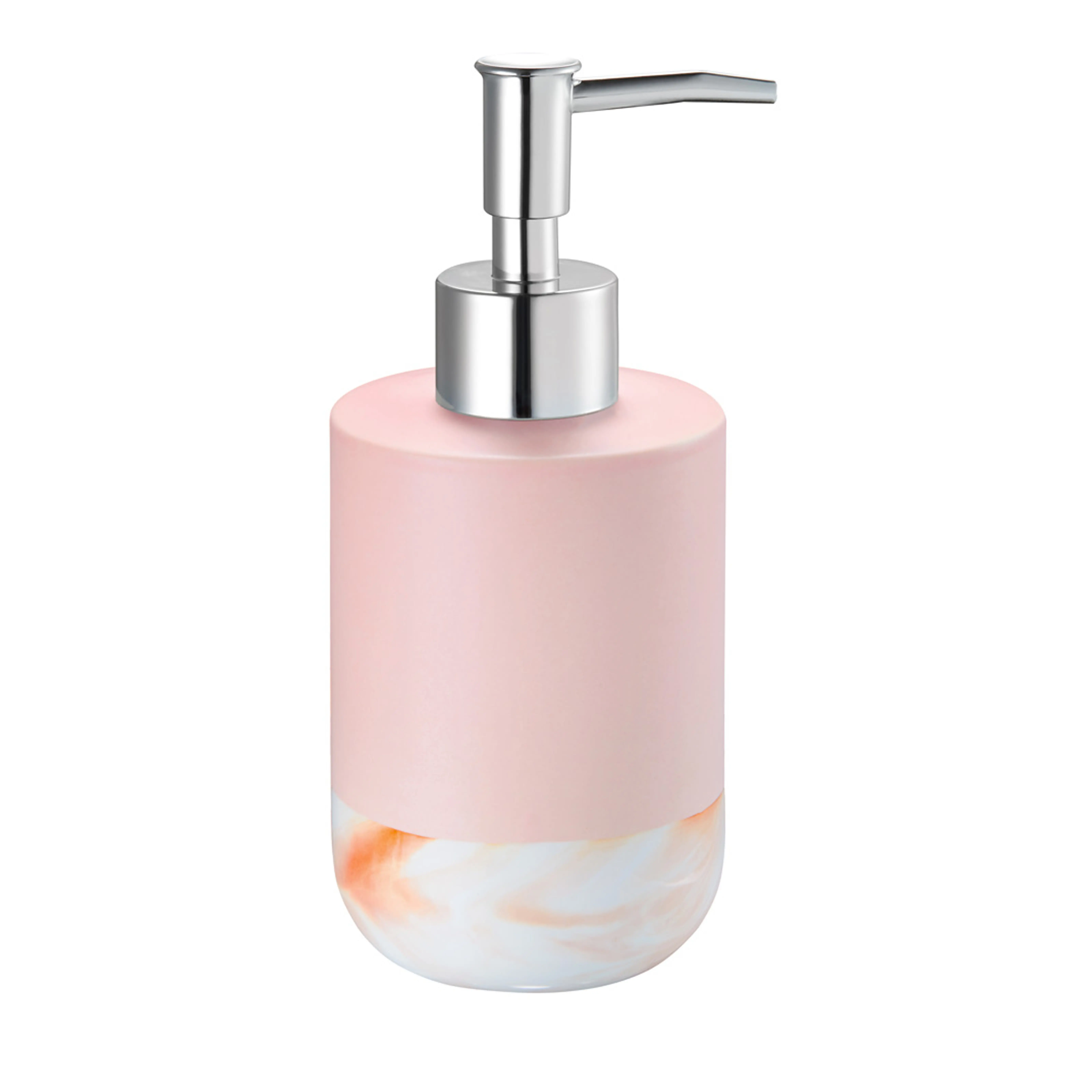 Дозатор для жидкого мыла настольный розовый, керамика, Trendy FOR-TR021