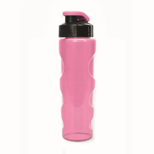 Бутылка для воды со шнурком 700 мл HEALTH and FITNESS, anatomic, Розовый КК0162
