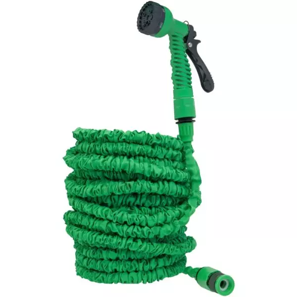 Шланг поливочный растягивающийся 30 м 1/2"+3/4" ,+ 7-реж. пистолет, коннекторы MasterProf ДС.070849