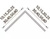 Угол ПВХ 40х40х2700 мм белый