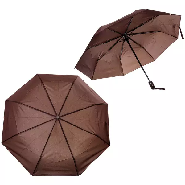 Зонт мужской автомат Ультрамарин Эстет, коричневый 654-134