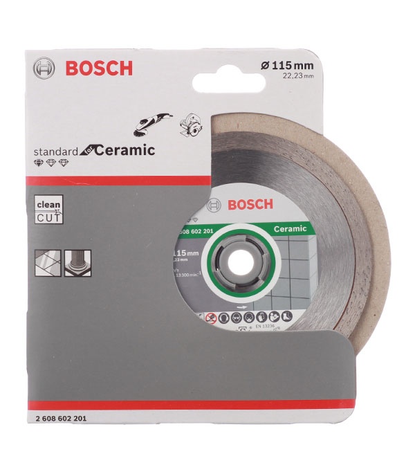 Алмазный диск Bosch 2608602201 КОРОНА, 115х22х1,6мм, керам.плитка Professional for Ceramic 