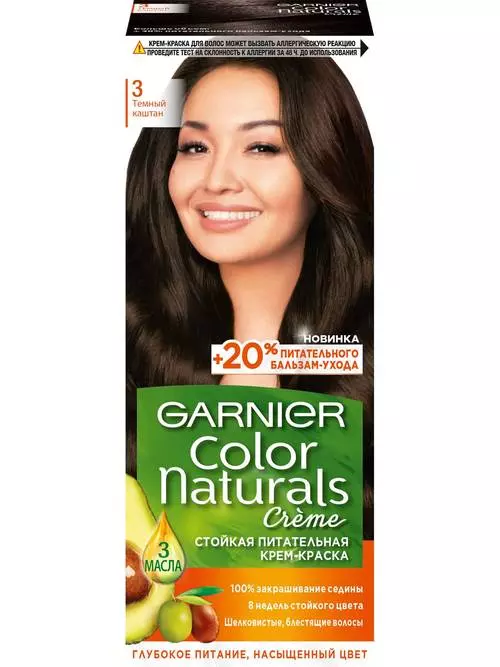 Краска для волос Garnier Color naturals 3 Темный каштан