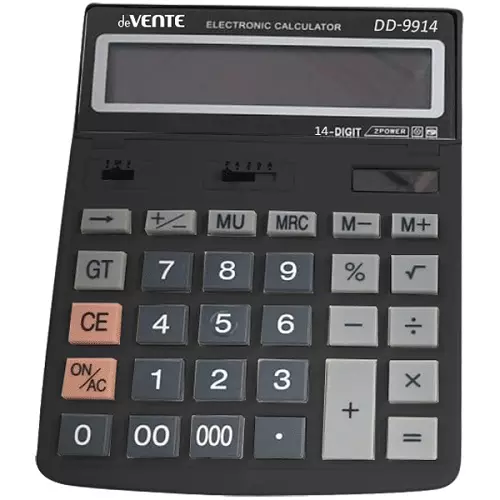 Калькулятор настольный DD-9914, 154x203x25, 14 разрядный, большой экран, deVENTE 4031335