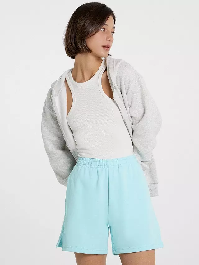 Шорты женские Mark Formelle 132358 светлая лазурь, р-р 164/170-110 (52 / XXL)