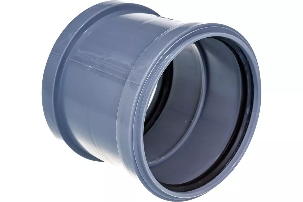 Муфта канализационная соединительная 110 мм, серый, RTP 36712