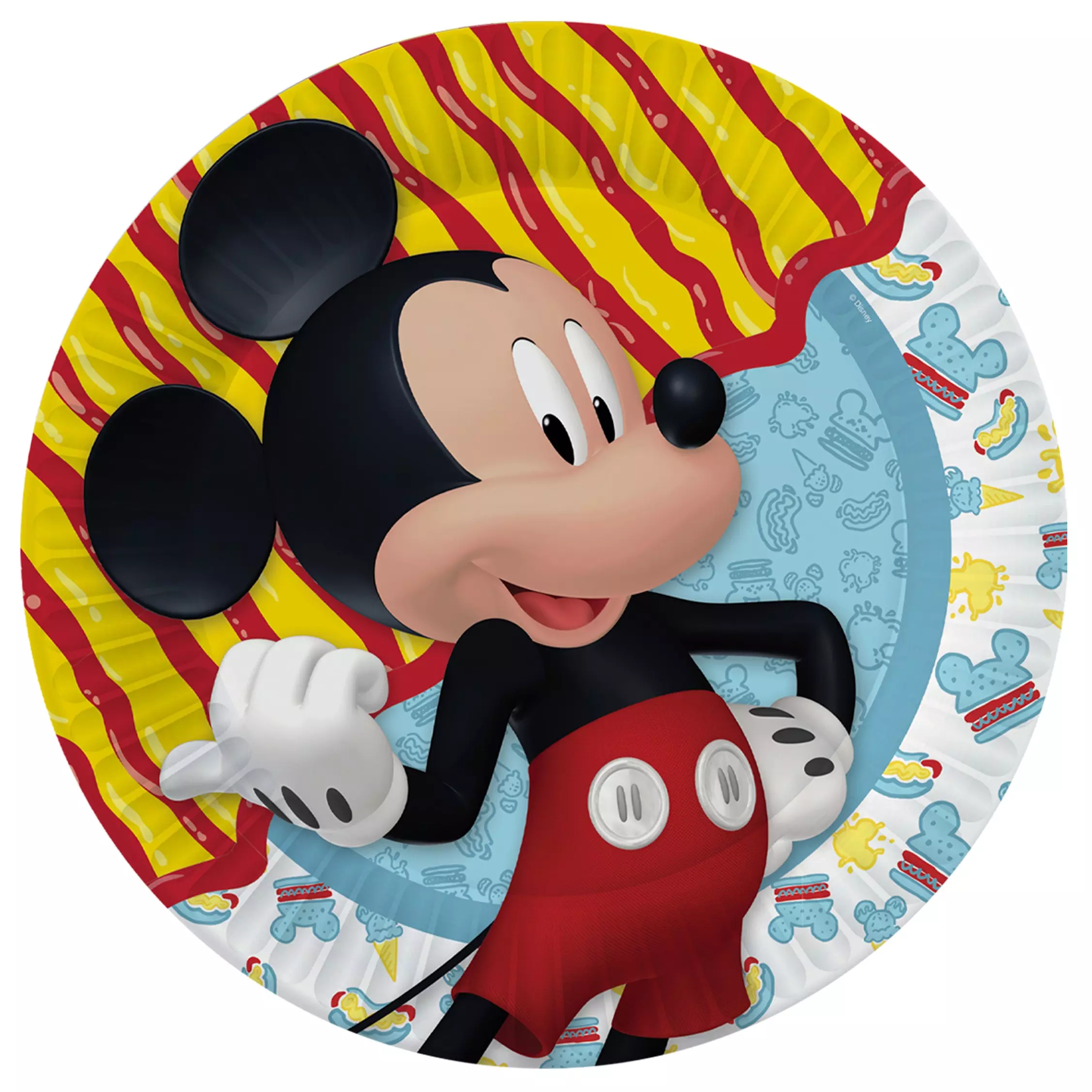 Набор бумажных тарелок Mickey Mouse 3D, 6 шт d 180 мм 299222