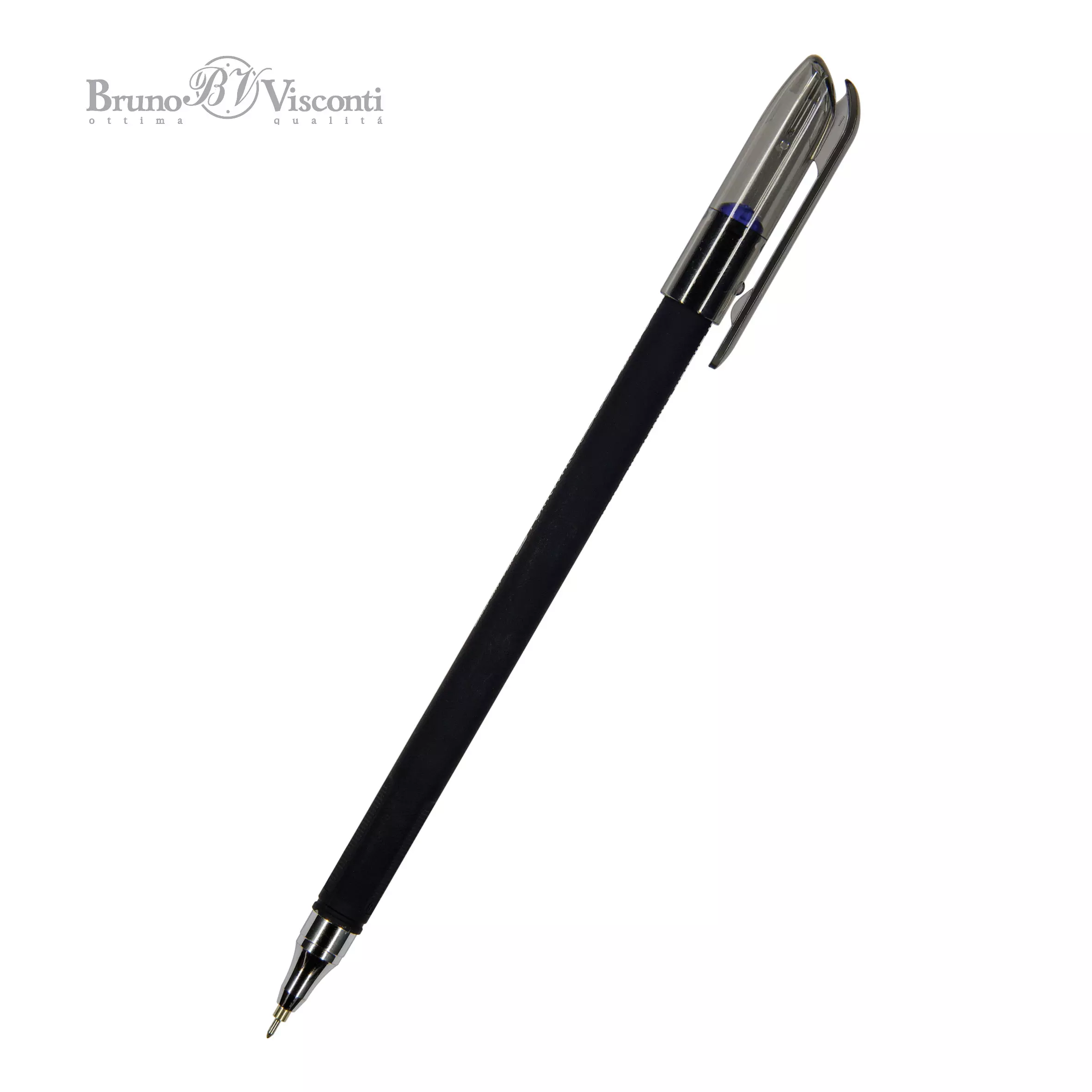 Шариковая ручка BrunoVisconti PointWrite Black, 0.38 мм, синяя