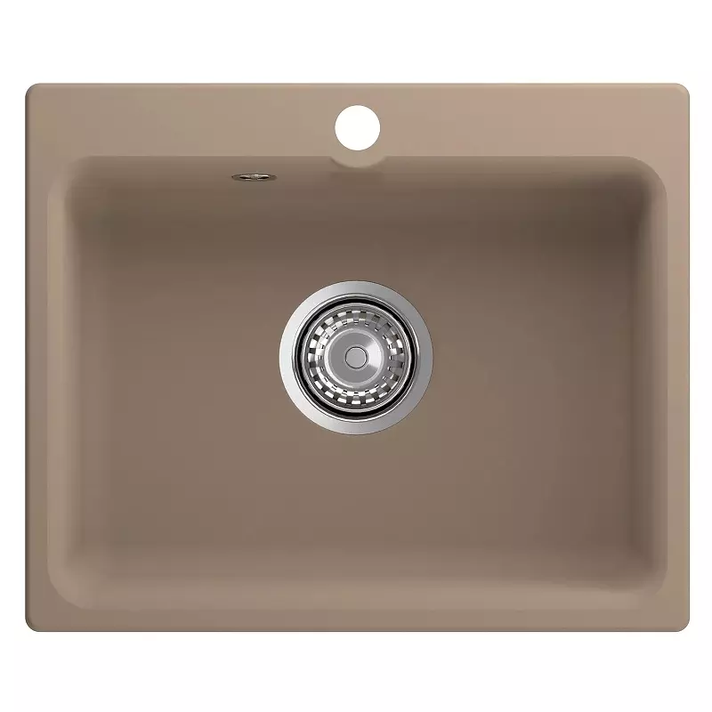 Кварцевая мойка для кухни 52х43х16 см Reflexion Optima RX0952SD песочный, прямоугольная