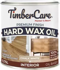 Масло тонирующее с твердым воском TimberCare 350065 Hard Wax Oil цвет белый мел 0,75л