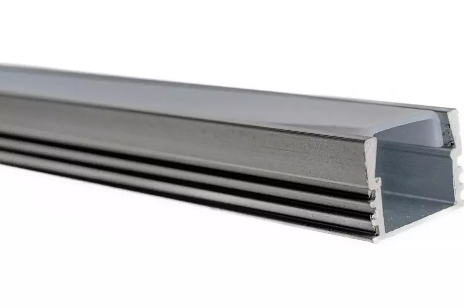 Профиль для светодиодной ленты накладной 12x16x2000мм серебро General 522400
