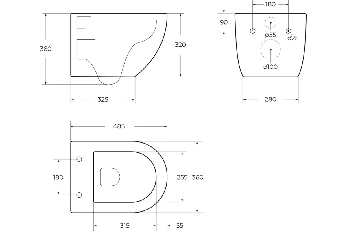 Подвесной унитаз BelBagno UNO-TOR BB5177CH-TOR/SC смыв TORNADO, микролифт
