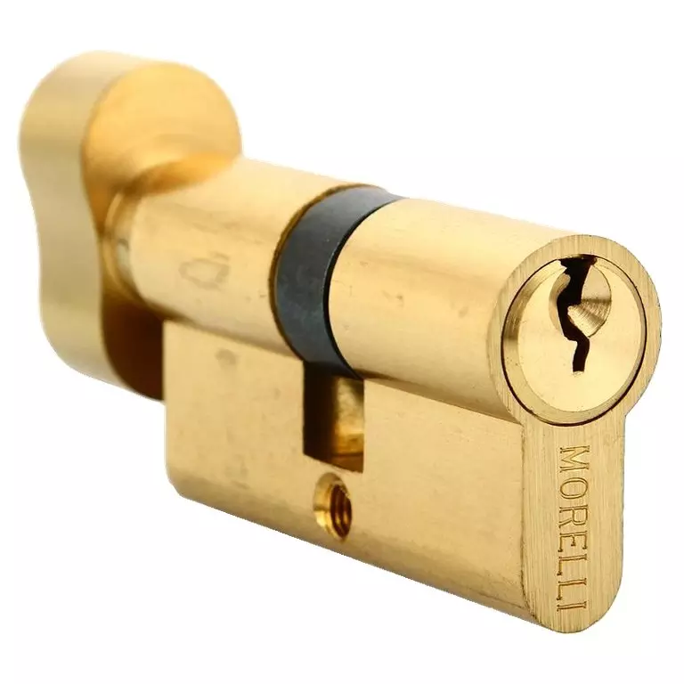 Цилиндровый механизм 70 мм (35/35) ключ/завертка, золото MORELLI 70 CK PG