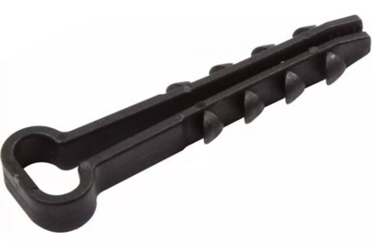 Дюбель-хомут PROconnect 5-8 мм для плоского кабеля черный 100 шт 07-4609