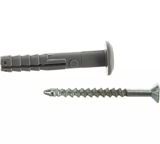 Дюбель-гвоздь 6х40 гриб.борт SteelRex 18шт