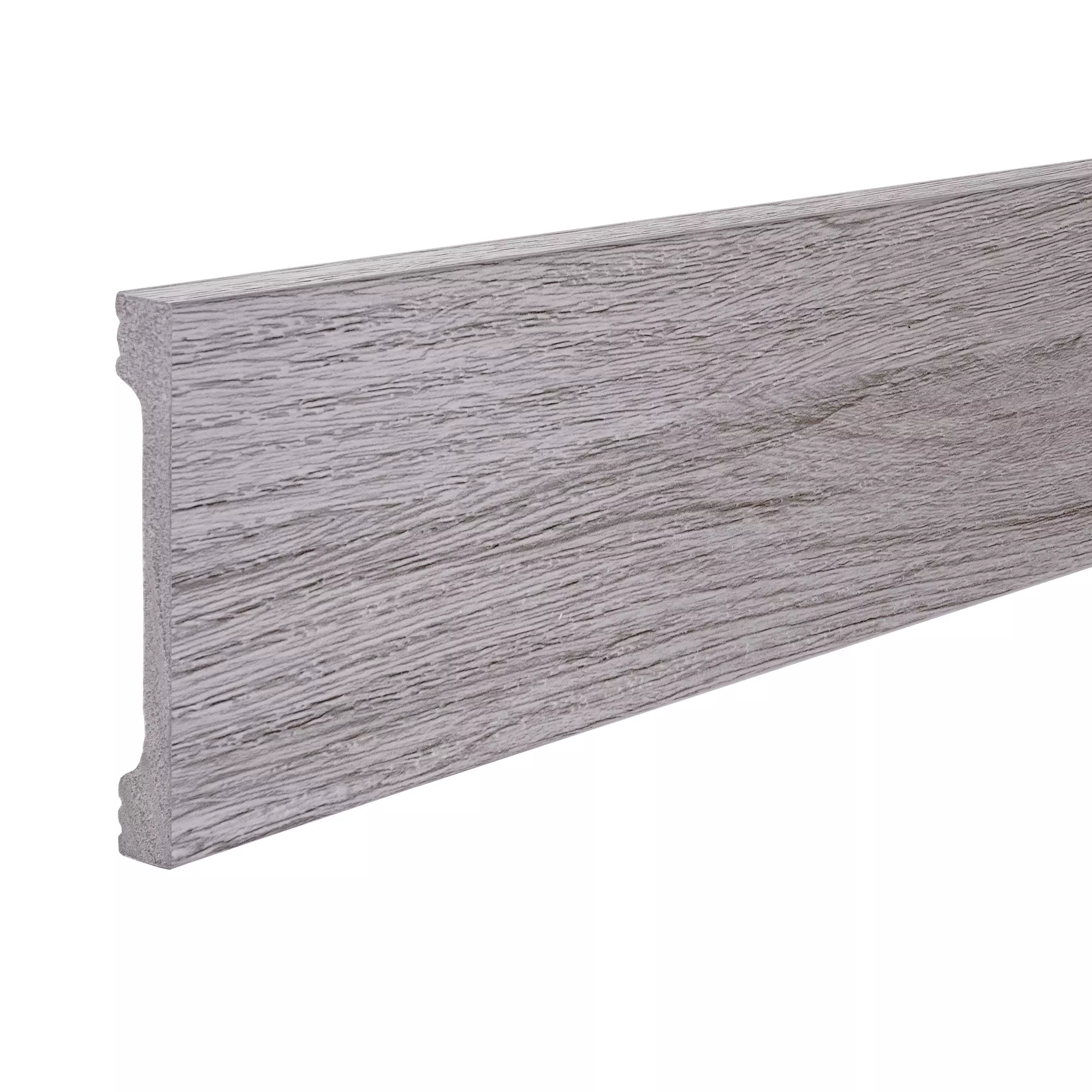 Плинтус напольный Grace PS WOOD MK 80L.02 2000х80х11 мм Дуб Серый Туман