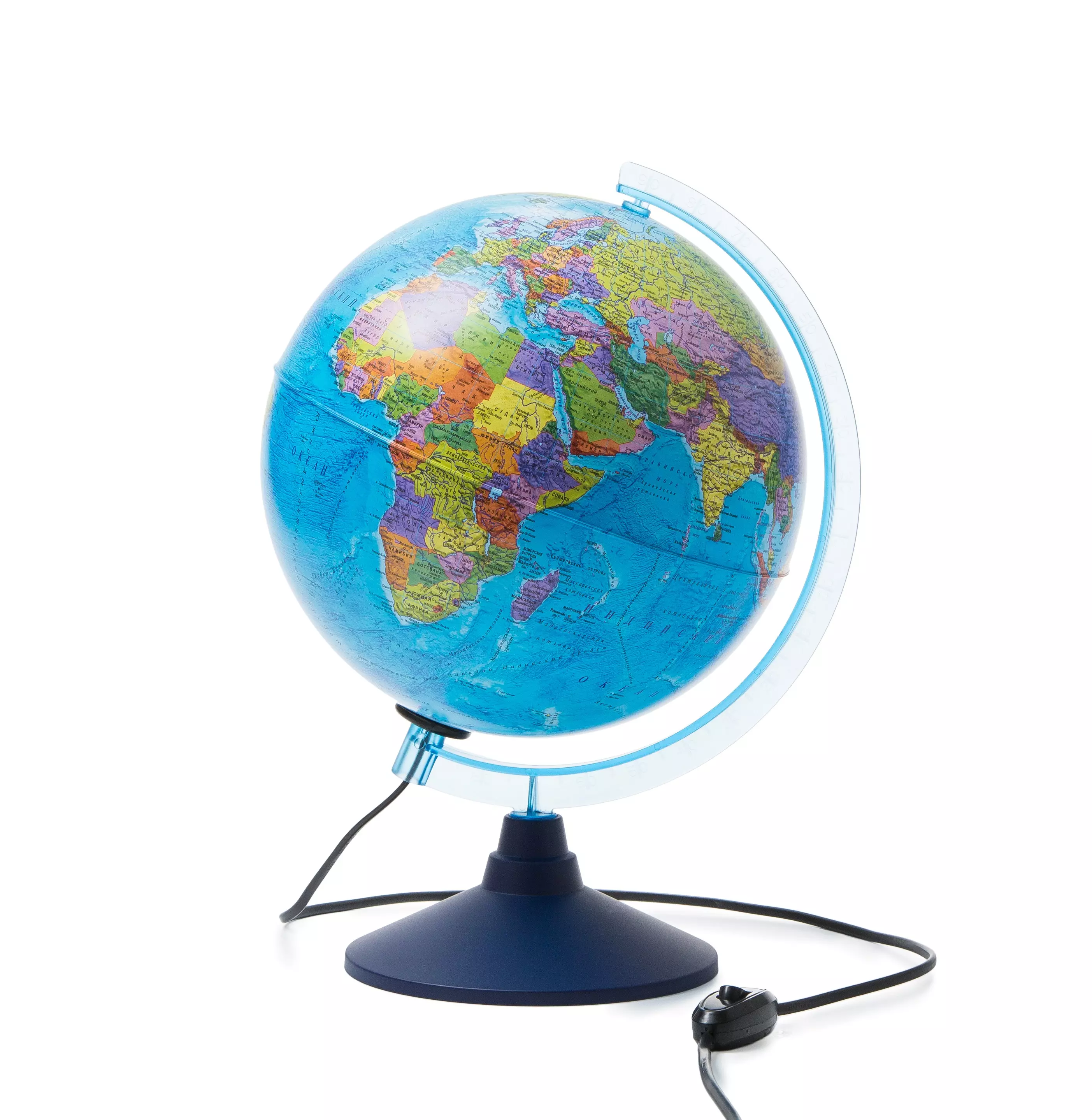 Глобус Земли политический 250 мм с подсветкой Классик Евро Ке012500190