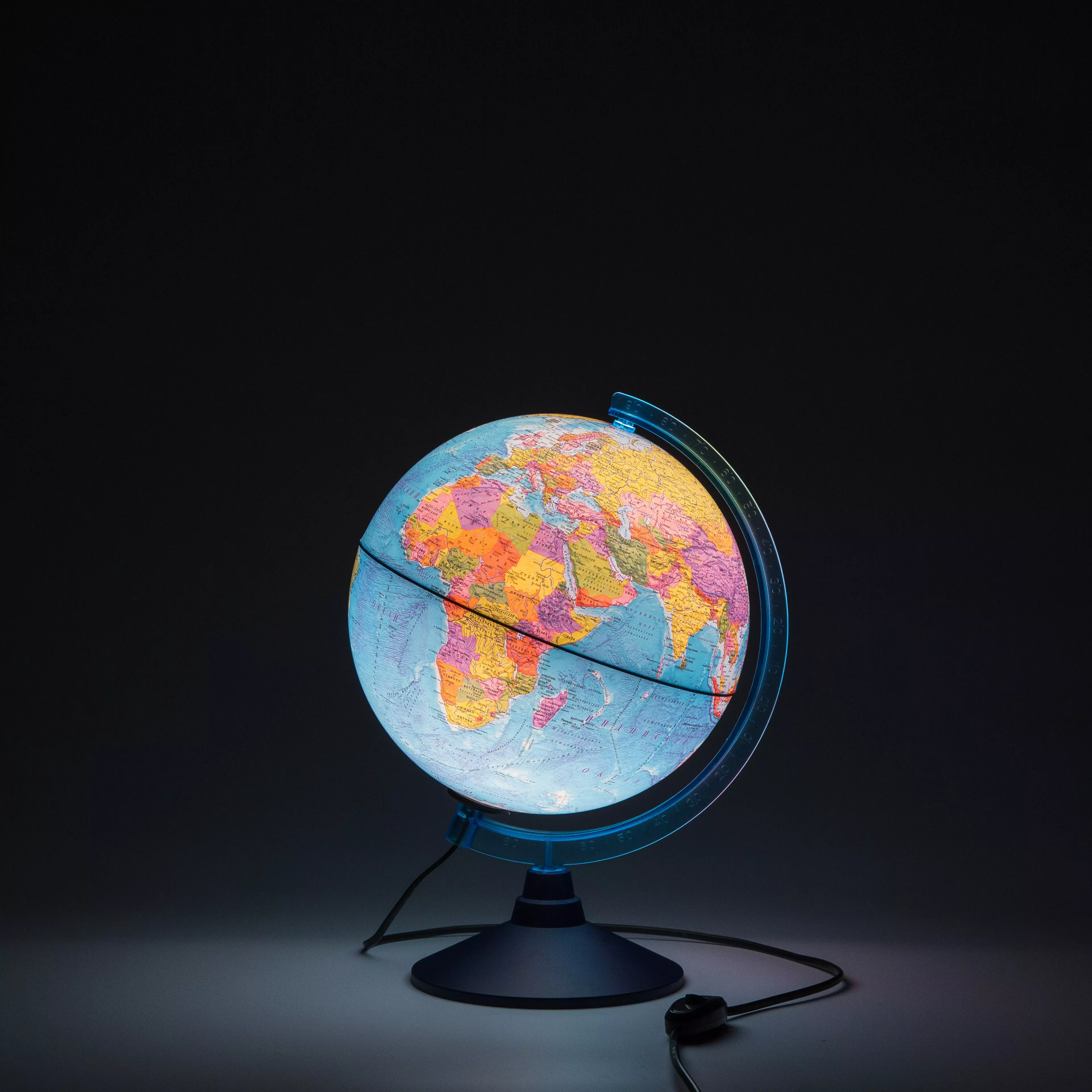 Глобус Земли политический d=250 мм с подсветкой Классик Евро Ке012500190