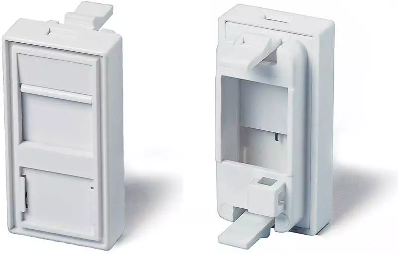 Модульная лицевая панель 45х22,5 мм для кабель-канала ПВХ 100x50 мм белый