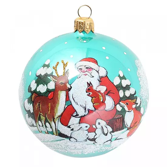 Елочный шар стекло 5 Лесная сказка Елочка С2067