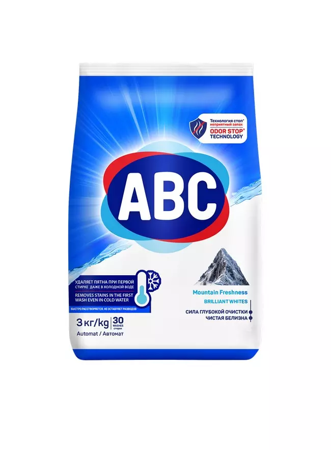 Стиральный порошок автомат АВС Горная свежесть 3 кг