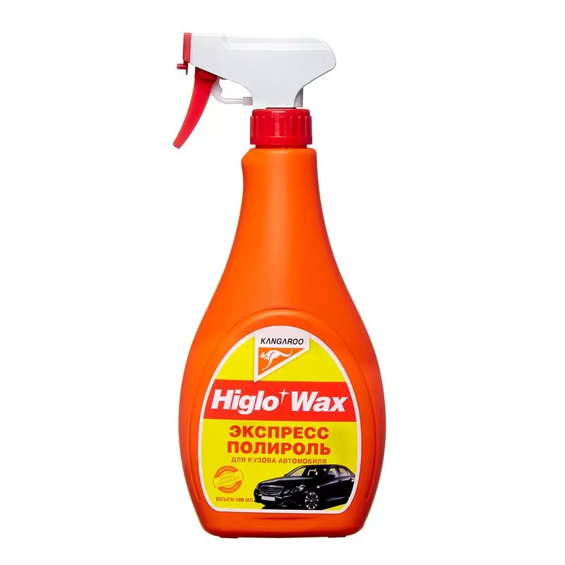 Полироль кузова автомобиля, жидкая Kangaroo Higlo Wax, 650 мл, 312665