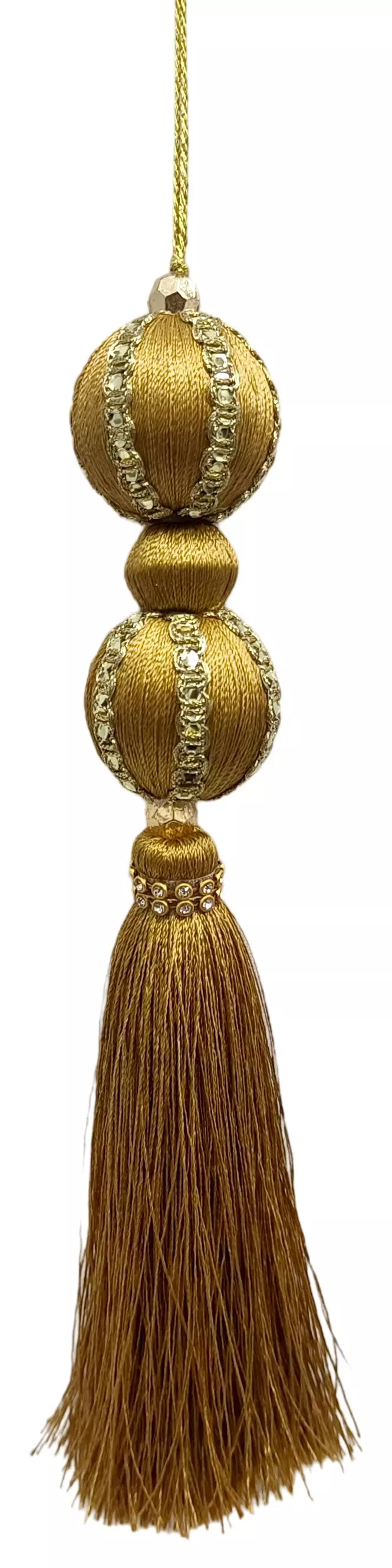 Новогоднее подвесное украшение (полипропилен, полиэстер, стекло) / 21x3,5x3,5см 96191