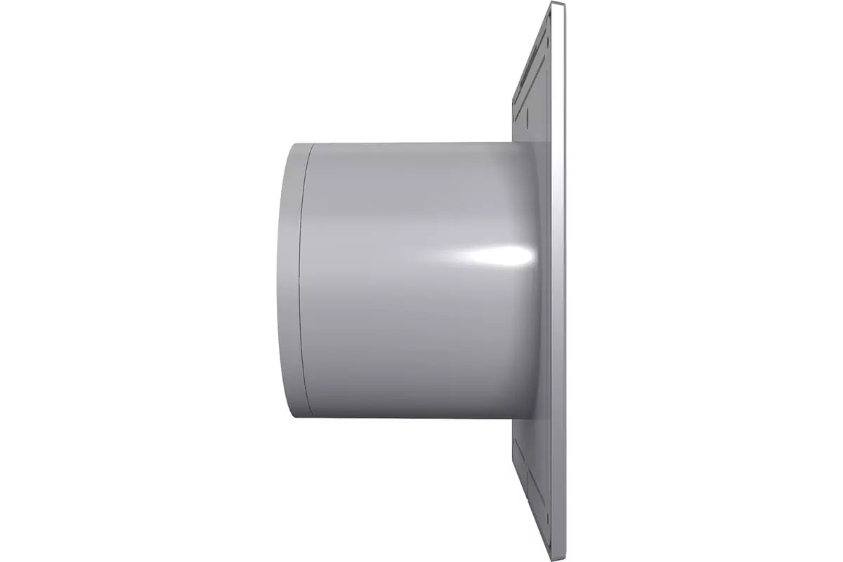 Вентилятор вытяжной накладной D-100 DICITI SLIM 4C Gray metal обратный клапан