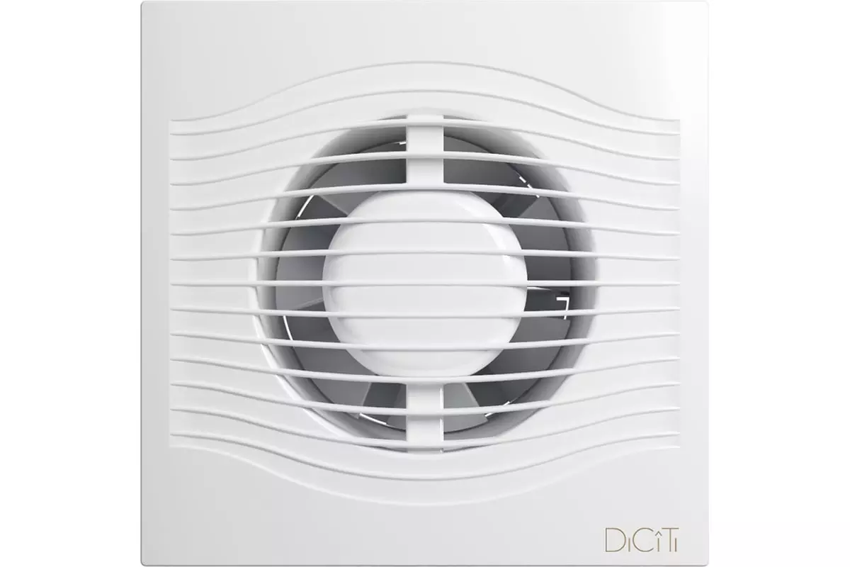 Вентилятор накладной D100 обратный клапан DICITI SLIM 4C