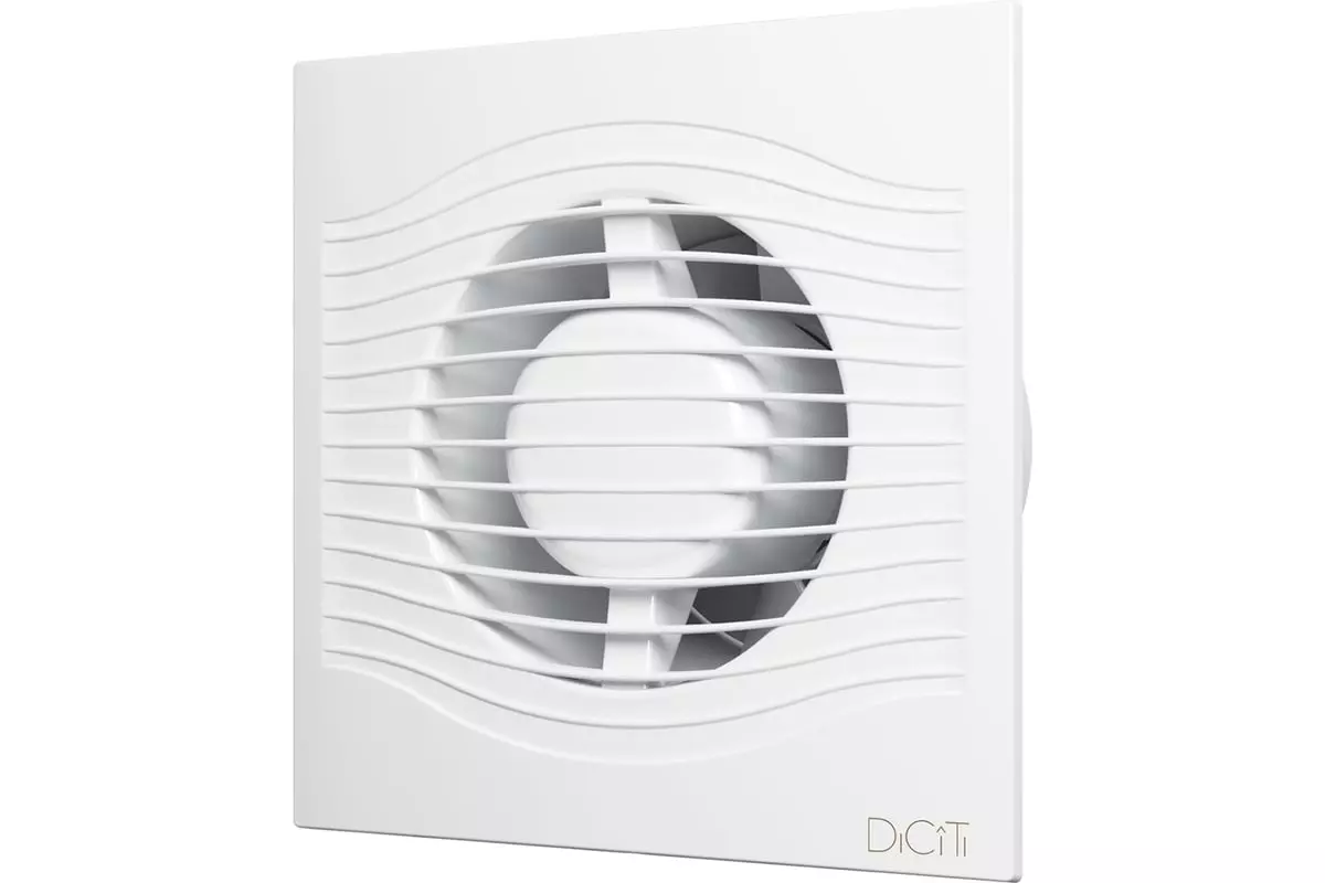 Вентилятор накладной D125 обратный клапан DICITI SLIM 5C