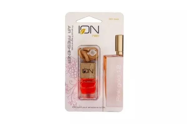 Ароматизатор подвесной бутылочка ION PINK GOLD 12 (LOVE DON'T SHY) TB-IB-12, 6 мл